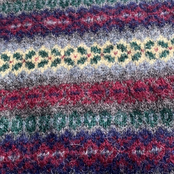 Vintage Shetland wool sweater kids/boys size L- fits adult size XS/S - Picture 5 of 7